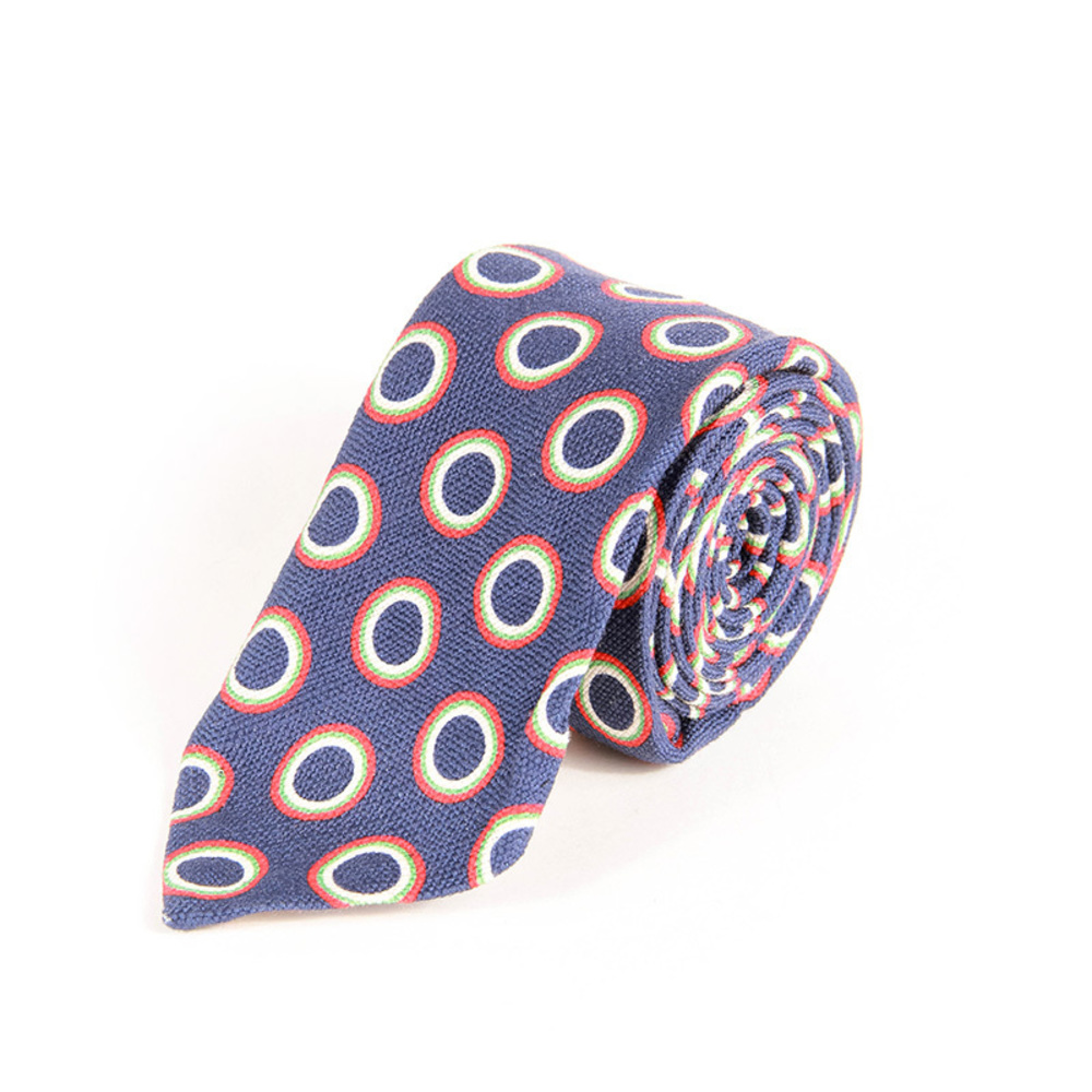 GLANSHIRT NAVY BLUE, RED & WHITE PAISLEY TIE | MENS